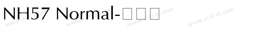 NH57 Normal字体转换